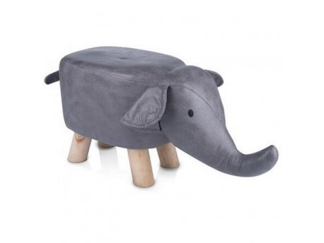 VELTEH Dekorativna Stolica Slon Dark Silver (69528)
