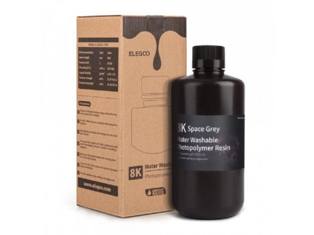 ELEGOO Water Washable Resin 8K 1000g Space Grey