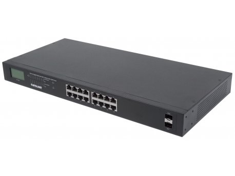 INTELLINET Switch 16-Port Neupravljiv Gigabit Ethernet PoE