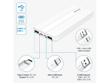 RIVACASE Power Bank VA 2041 10000mAh / beli