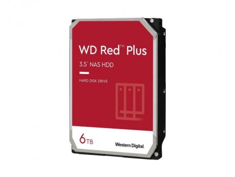 WESTERN DIGITAL 6TB Red Plus NAS 3.5 SATA III 256MB IntelliPower WD60EFPX