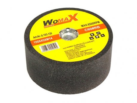 WOMAX KAMEN ZA BRUSILICU-LONČASTI 75X45XM14