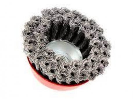 WOMAX ČETKA ČELIČNA O100/M14MM KRUŽNA UPLETENA DUPLA