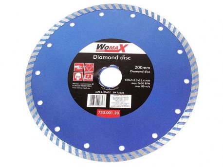 WOMAX REZNA PLOČA DIJAMANTSKA O180x25.4mm Turbo