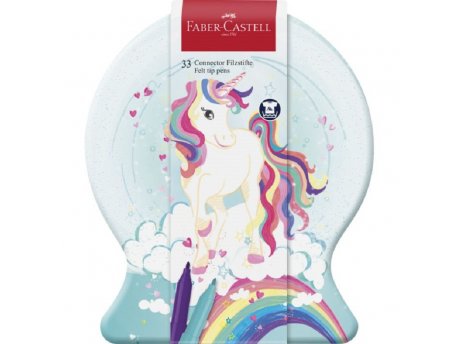 FABER-CASTELL Flomaster set 1/33 Connector Unicorn met. kut. 155544 G200