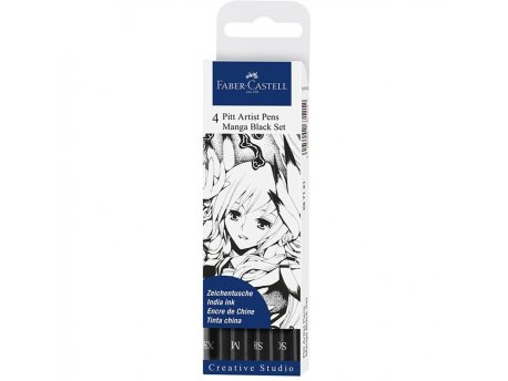 FABER-CASTELL Pitt ART PEN Manga black 1/4 267121