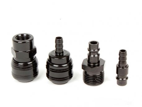 WOMAX Spojnice pneumatske 1/2''+1/4''+8MM+8MM CRNA 75790004
