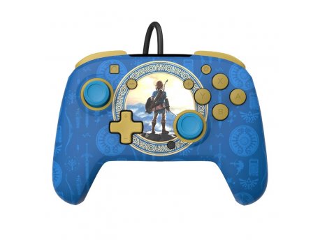 PDP Nintendo Switch Wired Controller Rematch - Hyrule Blue