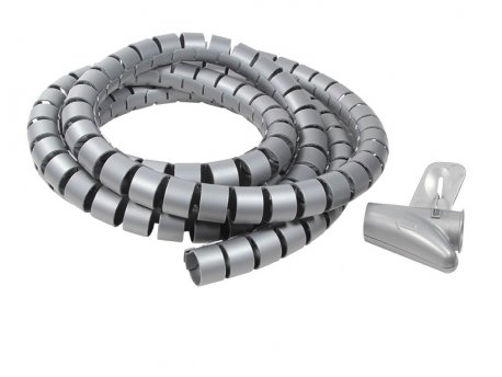 LOGILINK Spiralni držač za kablove 2.5m x 25mm srebrni (1476)