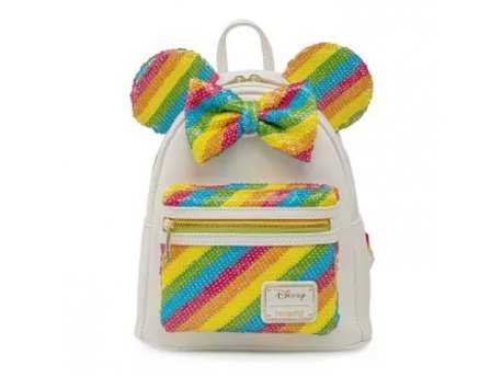 Loungefly Disney Sequin Rainbow Minnie Mini Ranac 052880