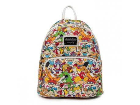 Loungefly Nickelodeon Nick Rewind Gang AOP Mini Backpack 048480