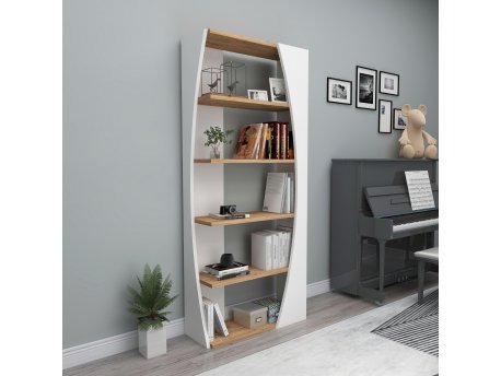 HANAH HOME Polica za knjige Selge Atlantic Pine White