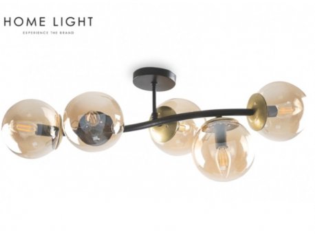 BBLINK NILUFER 19135 Luster 5*E27 Crna/Mesing