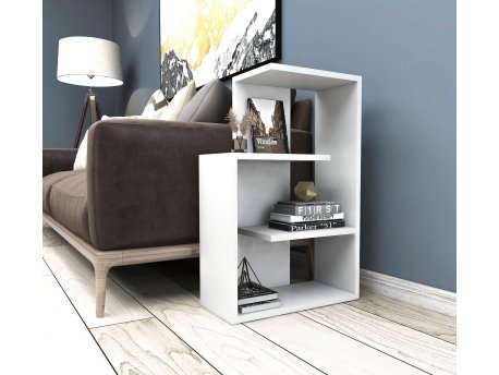 HANAH HOME Polica za knjige Algoritma White