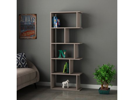 HANAH HOME Polica za knjige Tapi Light Mocha