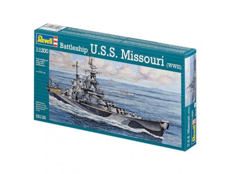 REVELL MAKETA MODEL SET BATTLESHIP USS