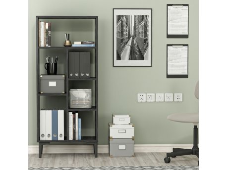 HANAH HOME Polica za knjige Penta Black Marble