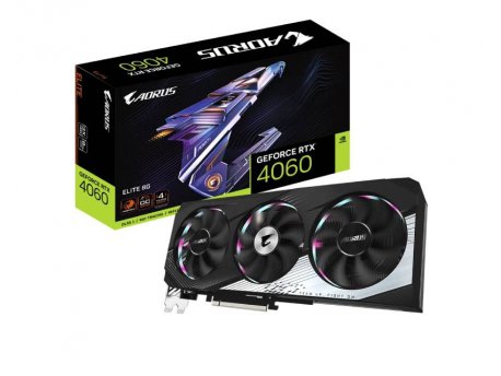 GIGABYTE NVidia GeForce RTX 4060 ELITE 8GB GV-N4060AORUS E-8GD