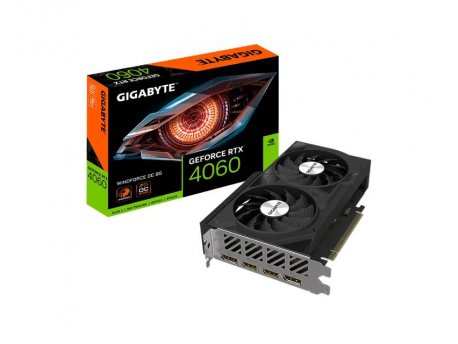 GIGABYTE NVidia GeForce RTX 4060 WINDFORCE OC 8GB GV-N4060WF2OC-8GD