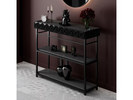 HANAH HOME Polica Zumrut Anthracite, Black (102)
