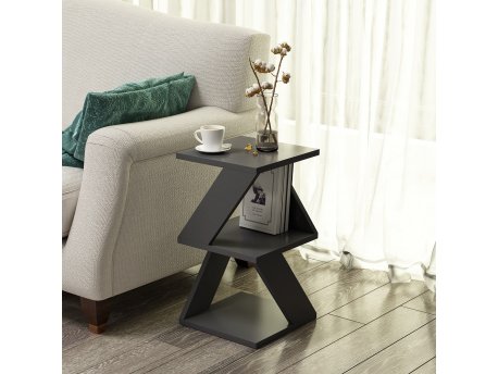 HANAH HOME Pomoćni stočić Albeni Anthracite