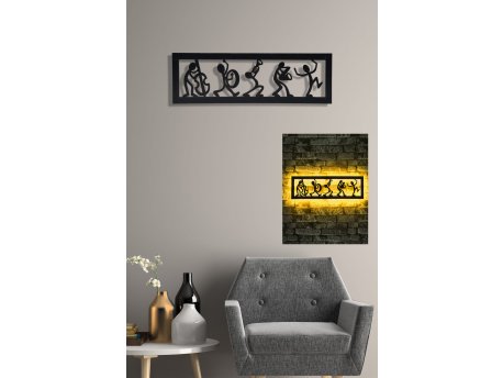 WALLXPERT Zidna lampa Music Band Yellow