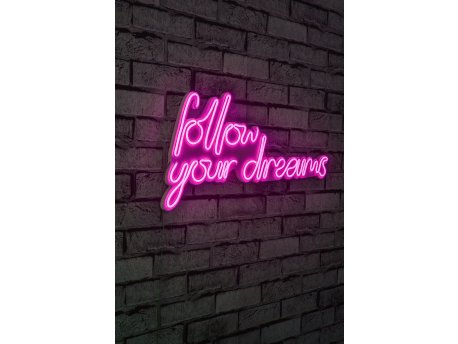 WALLXPERT Dekorativna rasveta Follow Your Dreams Pink