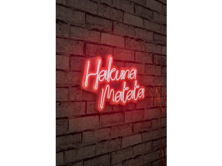 WALLXPERT Dekorativna rasveta Hakuna Matata Red