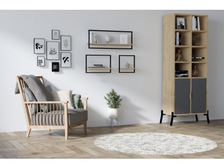 HANAH HOME Zidna polica Yeso Sapphire Oak
