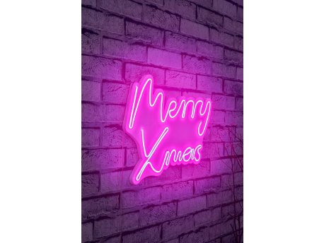 WALLXPERT Dekorativna rasveta Merry Christmas Pink