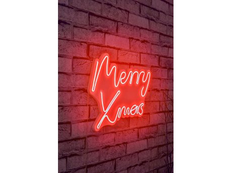 WALLXPERT Dekorativna rasveta Merry Christmas Red