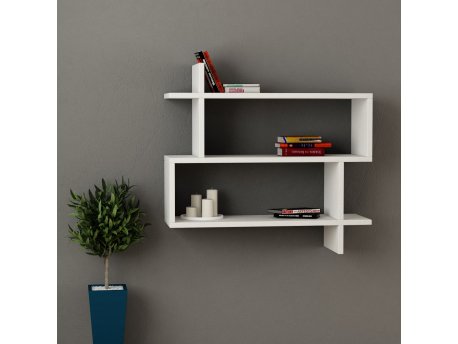 HANAH HOME Zidna polica Paralel White