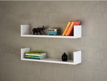 HANAH HOME Zidna polica Iris White