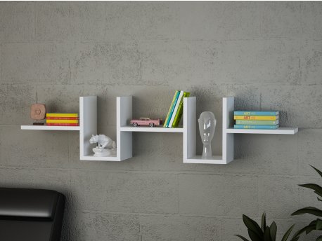 HANAH HOME Zidna polica Alonza White