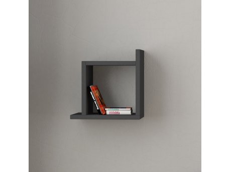 HANAH HOME Zidna polica Kutu Anthracite