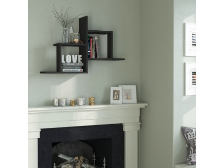 HANAH HOME Zidna polica Olly Anthracite