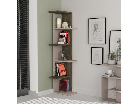 HANAH HOME Zidna polica Saso Light Mocha Dark Brown