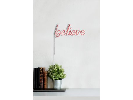 WALLXPERT Dekorativna rasveta Believe Pink