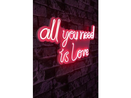 WALLXPERT Dekorativna rasveta All You Need is Love Red