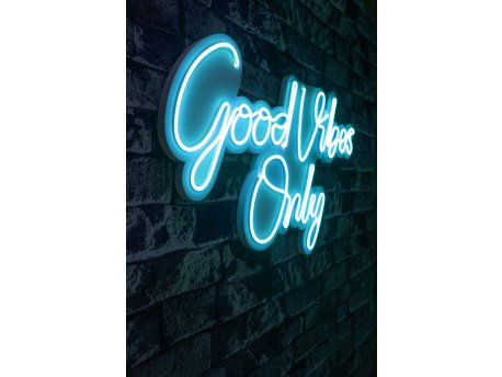 WALLXPERT Dekorativna rasveta Good Vibes Only 2 Blue