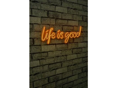 WALLXPERT Dekorativna rasveta Life Is Good Yellow