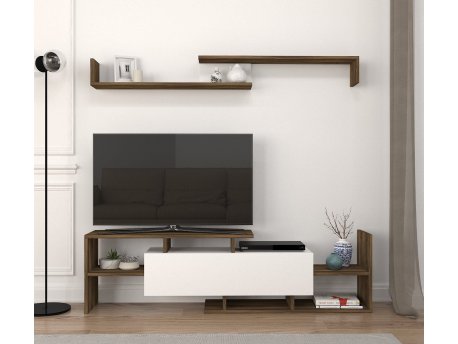 HANAH HOME TV polica Dream White Walnut (745DCD3018)