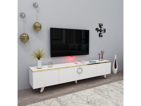 HANAH HOME TV polica Luxia White Gold (550ARN2146)