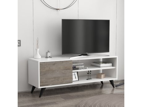 HANAH HOME TV polica Venga White Dark Grey (935CMN2309)