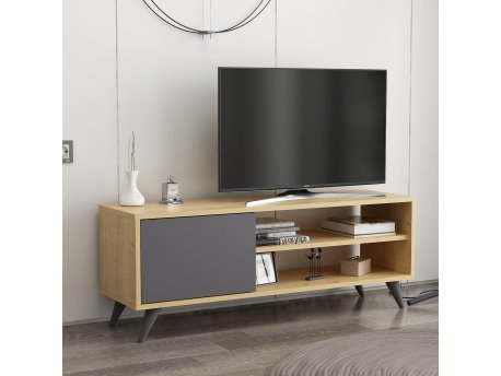 HANAH HOME TV polica Venga Oak Anthracite (935CMN2307)