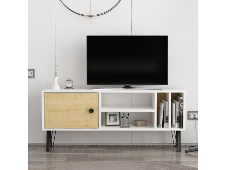 HANAH HOME TV polica Arven White Oak (935CMN2303)