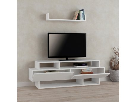 HANAH HOME TV polica Rela White White (855DTE3011)