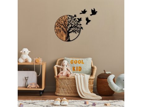 WALLXPERT Zidna dekoracija Tree And Birds 322