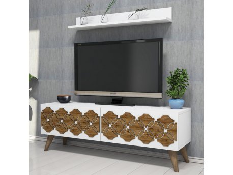 HANAH HOME TV polica Nisan White (845HCT3042)