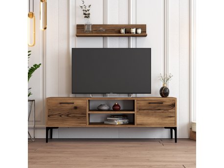 HANAH HOME TV polica Riga Walnut (845HCT3103)